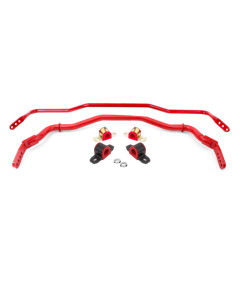 BMR 15-25 Mustang Sway Bar Kit with Bushings 38mm Front/25mm Rear Red