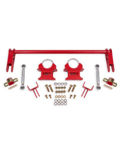 BMR 79-04 Ford Mustang 1.25in Rear Weld-on Anti-roll Bar Kit - Hollow - Red