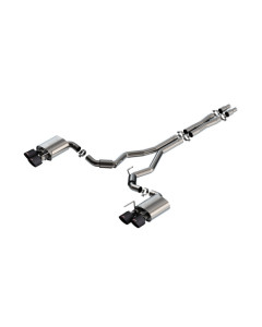 Borla 24-26 Mustang Dark Horse 5.0L V8 w/Active Exhaust S-Type Cat-Back Exhaust System - CF Tips