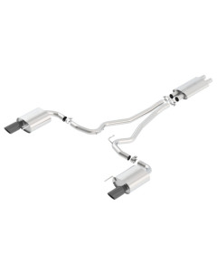 Borla 15-17 Mustang GT Cat-Back Exhaust System Touring 2-1/2" Stainless Steel With 4" Black Tips