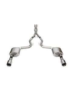 Corsa 24-26 Mustang GT Xtreme Cat-Back Exhaust Sys 3.0in Dual Rear Exit w/4.5in StraightCut Tips