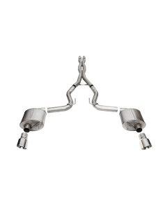 Corsa 24-26 MustangGT Sport Cat-Back Exhaust System 3.0in Dual Rear Exit w/4.5in Pro Series Tips