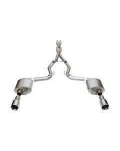 Corsa 24-26 MustangGT Sport Cat-Back Exhaust Sys. 3.0in Dual Rear Exit w/4.5in StraightCut Tips