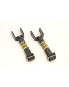 BMR 79-04 Fox Mustang Upper Control Arms On-Car Adj. w/ Spherical Bearings - Black Hammertone