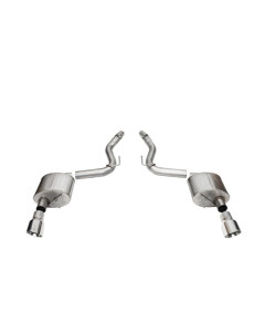 Corsa 24-26 Mustang Sport Axle-Back Dual Rear Exit with 4.5in Polished Pro-Series Tips