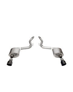 Corsa 24-26 Mustang GT Touring Axle-Back Dual Rear Exit with 4.5in Pro Series Black PVDTips