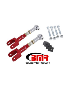 BMR 15-25 S550 Mustang Rear On-Car Adj. Rod Ends Toe Rods - Red