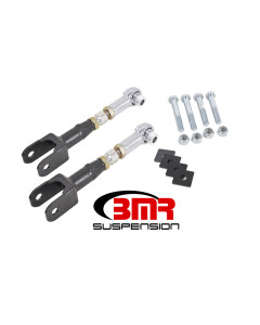 BMR 15-25 S550 Mustang Rear On-Car Adj. Rod Ends Toe Rods - Black Hammertone