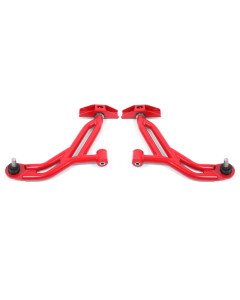 BMR 05-14 Ford Mustang Lower A-Arms - Red - Non-Adjustable