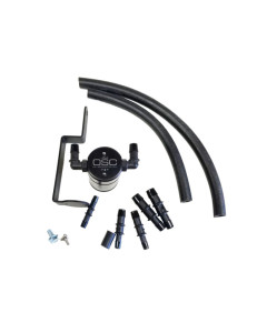 J&L 99-04 Ford Mustang GT Passenger Side Oil Separator 3.0 - Black Anodized