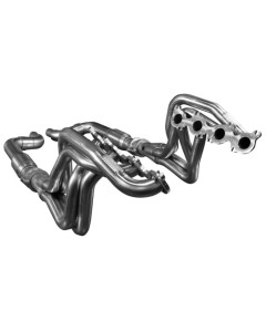 Kooks 15-24 Ford Mustang GT/Dark Horse V8 5.0L 1-7/8in SS Headers w/ GREEN Catted Connection Pipe
