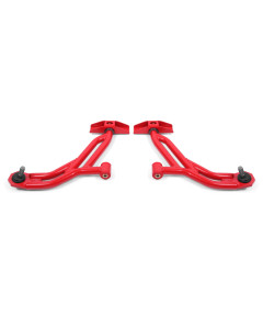 BMR 10-14 Ford Mustang / Shelby GT500 Non-Adj. Lower A-Arms (Poly/Delrin) - Red