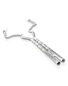 Stainless Works 2015-16 Mustang GT 3in Cat-Back H-Pipe Retro Chambered Mufflers 3in Cores