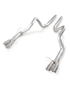Stainless Works 2013-14 Ford GT500 3in Cat-Back Retro Chambered Mufflers Resonator