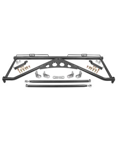 BMR 15-25 Ford Mustang Harness Bar - Black Hammertone