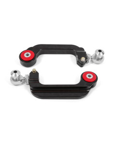 BMR 15-25 S550 Mustang Billet Aluminum Camber Links Adjustable (Poly/Rod ends) - Black Anodized