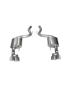Corsa 18-19 Ford Mustang 5.0L 3in Touring Axle-Back Dual Rear Exit 4in Polished Pro-Series T