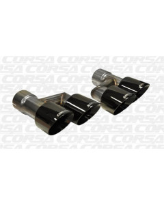 Corsa 2015-2017 Ford Mustang GT 5.0 Black Quad Tips Kit