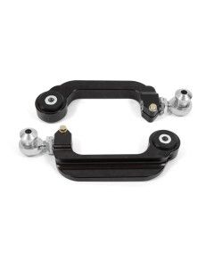 BMR 15-25 S550 Mustang Billet Aluminum Camber Links Adjustable (Delrin/Rod ends) - Black Anodized