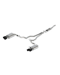 Ford Performance 24 Mustang 2.3L Extreme Non-Active Cat-Back Exhaust w/GT Valance - Black Tip