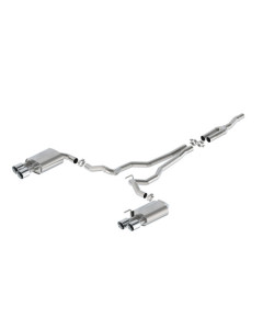 Ford Performance 24 Mustang 2.3L Extreme Non-Active Cat-Back Exhaust w/GT Valance - Chrome Tip