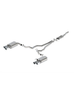Ford Performance 24 Mustang 2.3L Sport Non-Active Cat-Back Exhaust w/GT Valance - Chrome