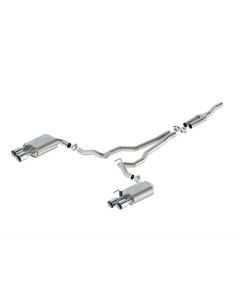 Ford Performance 24 Mustang 2.3L Touring Non-Active Cat-Back Exhaust w/GT Valance - Chrome Tip