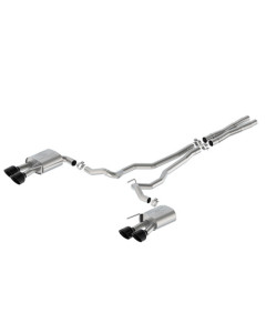 Ford Performance 24 Mustang 5.0L Extreme Non-Active Cat-Back Exhaust w/Valance - Black Tip