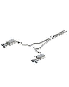 Ford Performance 24 Mustang 5.0L Extreme Non-Active Cat-Back Exhaust w/Valance - Chrome Tip