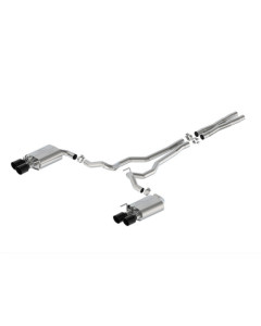 Ford Performance 24 Mustang 5.0L Sport Active Cat-Back Exhaust - Black Tip