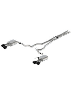 Ford Performance 24 Mustang 5.0L Sport Non-Active Cat-Back Exhaust w/Valance - Black Tip