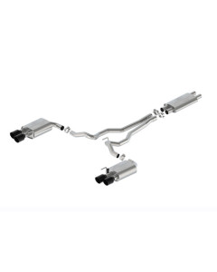 Ford Performance 24 Mustang 5.0L Touring Non-Active Cat-Back Exhaust w/GT Valance - Black Tip
