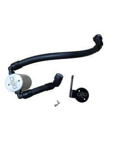 J&L 2020-22 Ford Mustang GT500 Passenger Side Oil Separator 3.0 - Clear Anodized