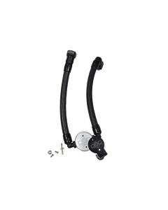 J&L 07-14 Ford Mustang GT500 Oil Separator 3.0 Passenger Side (Remote Mount) - Clear Anodized