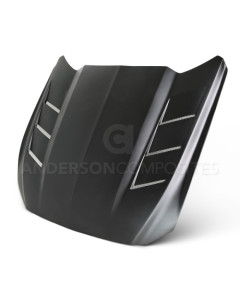 Anderson Composites 15-17 Ford Mustang (Excl. GT350/GT350R) Fiberglass Heat Extractor Hood