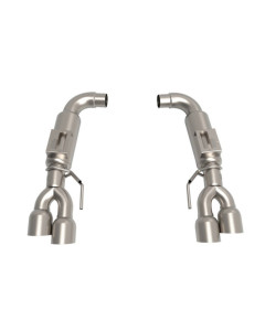 Kooks 18-23 Mustang 5.0L 4V OEM x 3in Axle-Back Exhaust w/ Race Mufflers & 4in Quad Tips