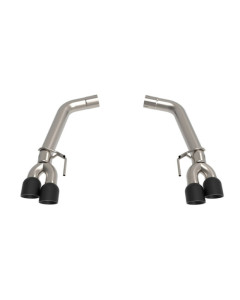 Kooks 18-23 Mustang 5.0L 4V OEM x 3in Axle-Back Exhaust w/Muffler Deletes & 4in Black Quad Tips