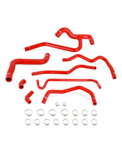 Mishimoto 05-10 Mustang V6 Silicone Radiator & Heater Hose Kit - Red