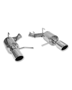 Roush 11-14 Mustang V6 Enhanced Sound Dual Axle-Back w/ Round Tips