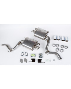 Roush 2015-2017 Ford Mustang 5.0L V8 Quad Tip Active-Ready Exhaust Kit (Requires 421926)
