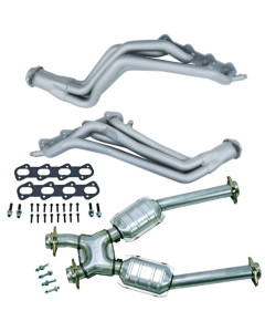 BBK 96-98 Ford Mustang Cobra 4.6L 1-5/8 Long Tube Headers w/High Flow Catted X-Pipe (Ti Ceramic)