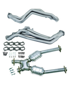 BBK 99-04 Ford Mustang Cobra/Mach1 1-5/8 Long Tube Headers w/High Flow Catted X-Pipe (Ti Ceramic)