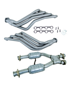 BBK 79-93 Ford Mustang 5.0L 1-3/4 Long Tube Headers w/High Flow Catted X-Pipe (Ti Ceramic)