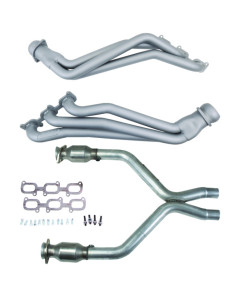 BBK 11-14 Ford Mustang V6 1-3/4 Long Tube Headers w/High Flow Catted X-Pipe (Ti Ceramic)