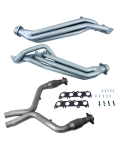 BBK 11-14 Ford Mustang GT 5.0 1-7/8in Long Tube Headers w/High Flow Catted X-Pipe (Ti Ceramic)