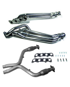 BBK 16-20 Ford Mustang GT350 3in High Flow Catted Pipe Kit (For 1856/18560/18565)