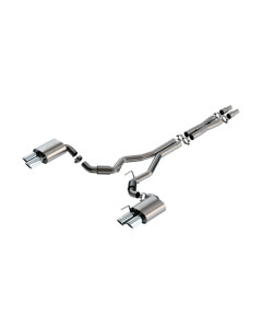 Borla 24-26 Mustang GT 5.0L V8 3 in S-Type Cat-Back Non-Active Exhaust- Chrome Quad Tip