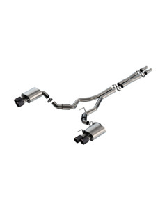 Borla 24-26 Mustang GT 5.0L V8 3 in S-Type Cat-Back Non-Active Exhaust- Carbon Fiber Quad Tip