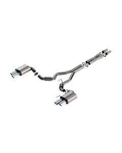 Borla 24-26 Mustang GT 5.0L V8 3 in ATAK Cat-Back Non-Active Exhaust- Chrome Quad Tip