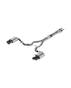 Borla 24-26 Mustang GT 5.0L V8 w/ Active Exhaust ATAK Cat-Back Exhaust System - Black Chrome